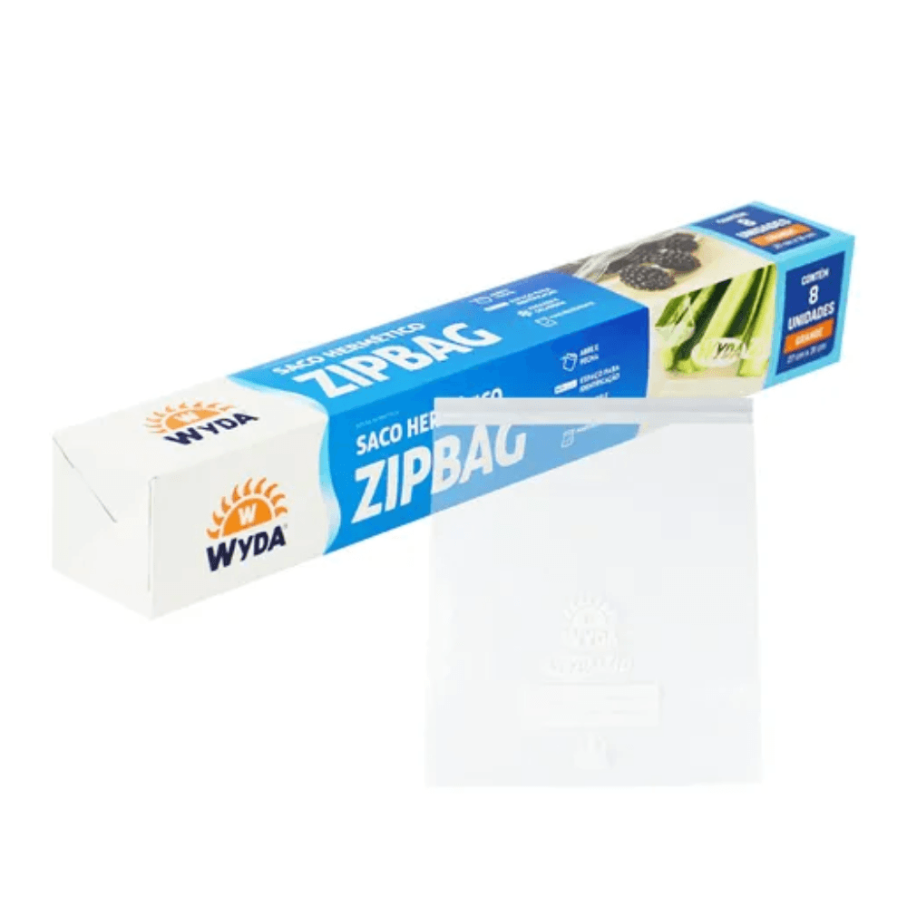 Saco Zip Lock 27x31 com 8 Unidades Wyda | Cepel